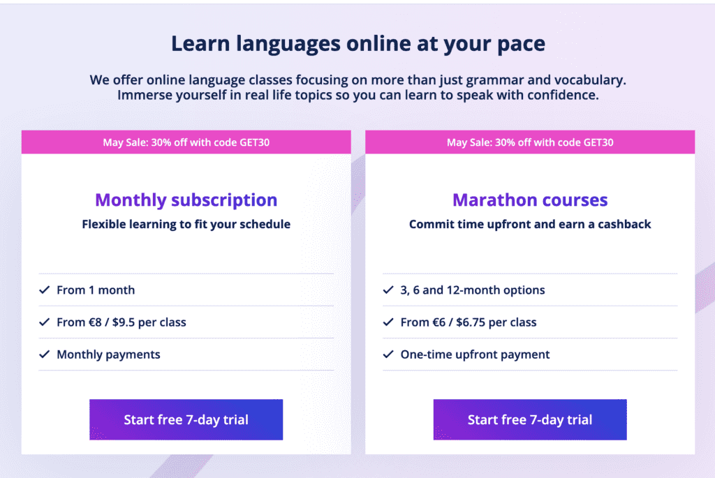 Lingoda Okul ücretleri