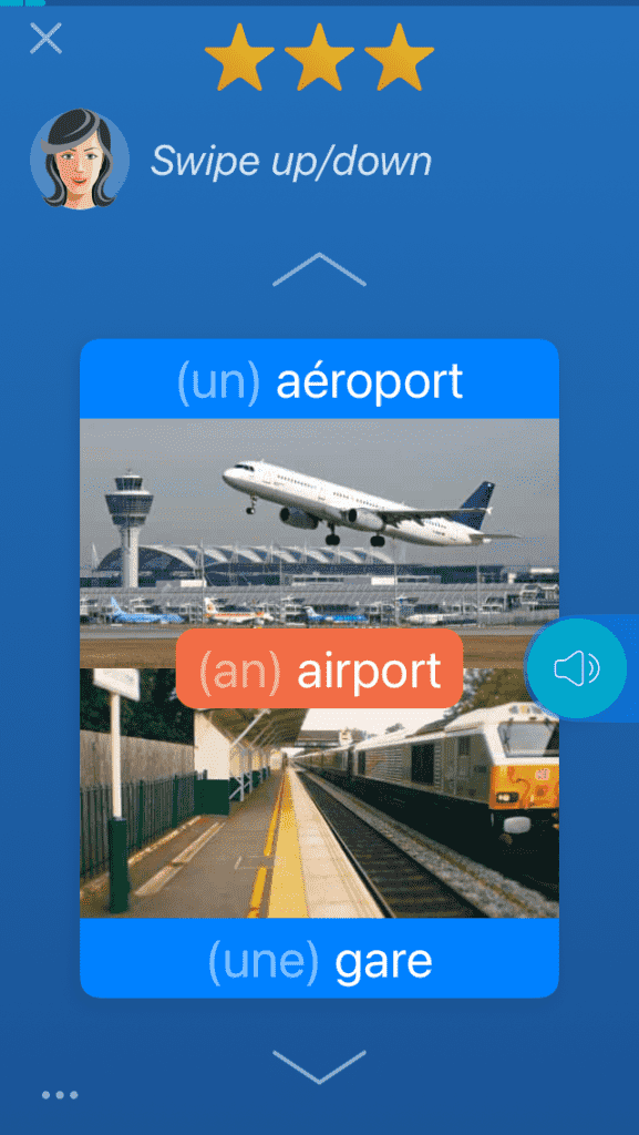 Yukarı kaydırarak kelimeleri eşleştiriyorsunuz