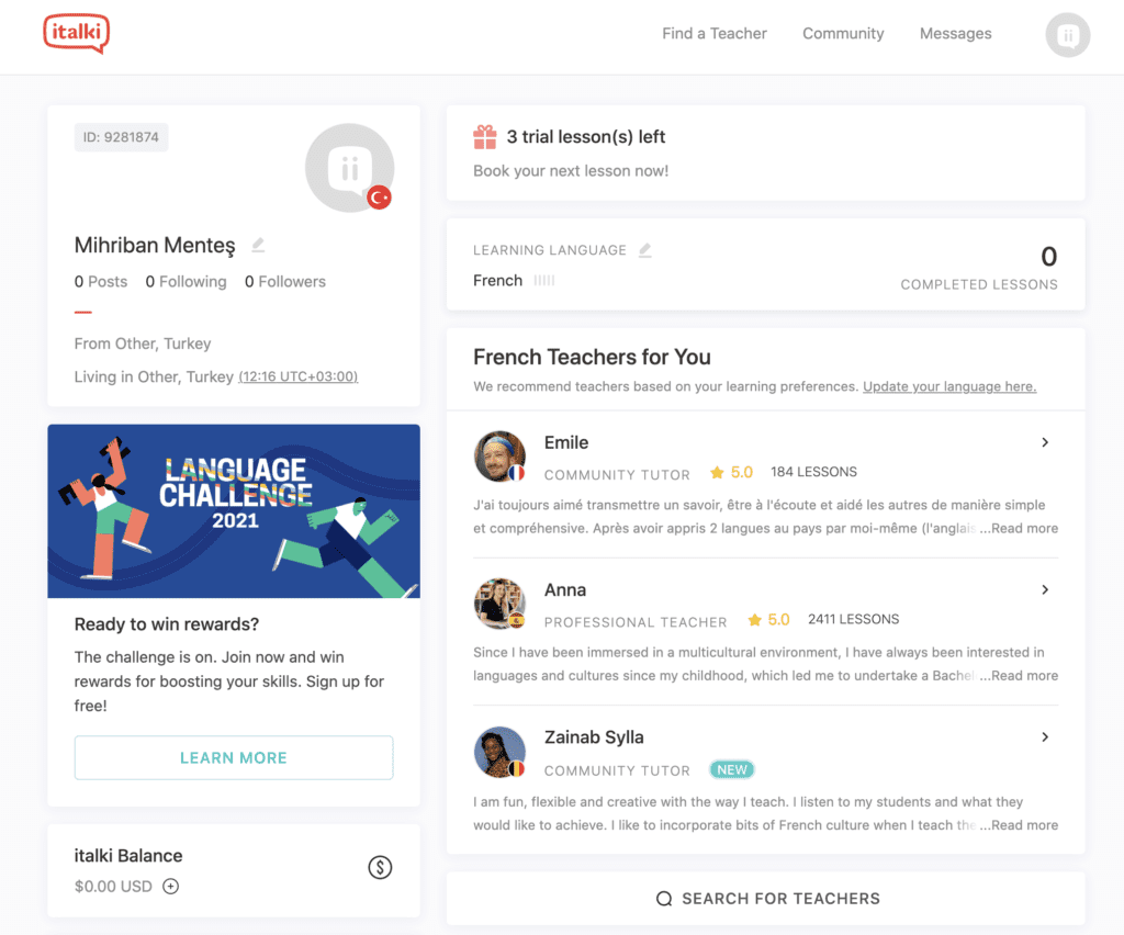 italkide türkçe öğretip ingilizce öğrenirsiniz