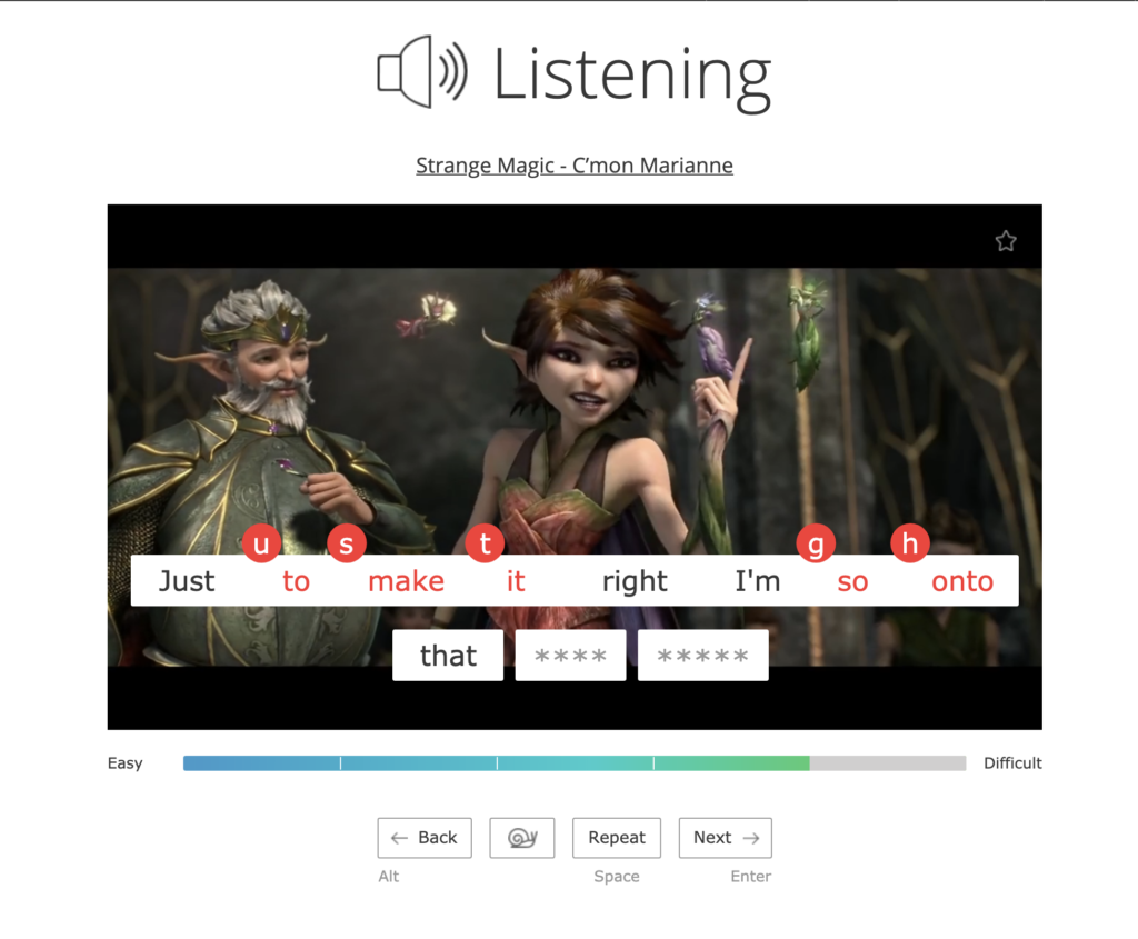 Speechyard ile dinleme yaparak İngilizce kelimelerin okunuşunu öğreniyorsunuz