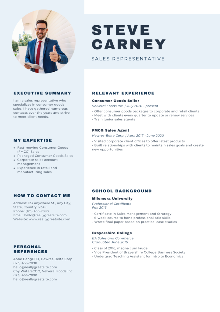 İngilizce CV Örneği