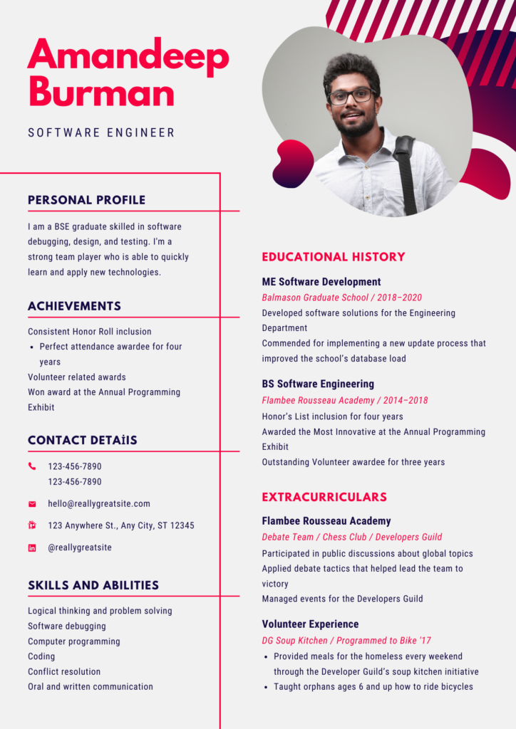 İngilizce CV örnekleri